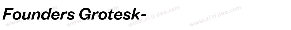 Founders Grotesk字体转换